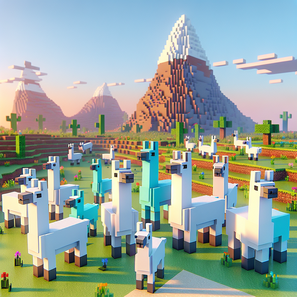 Menjelajahi Pesona Minecraft Llamas: Panduan Makhluk Agung Ini